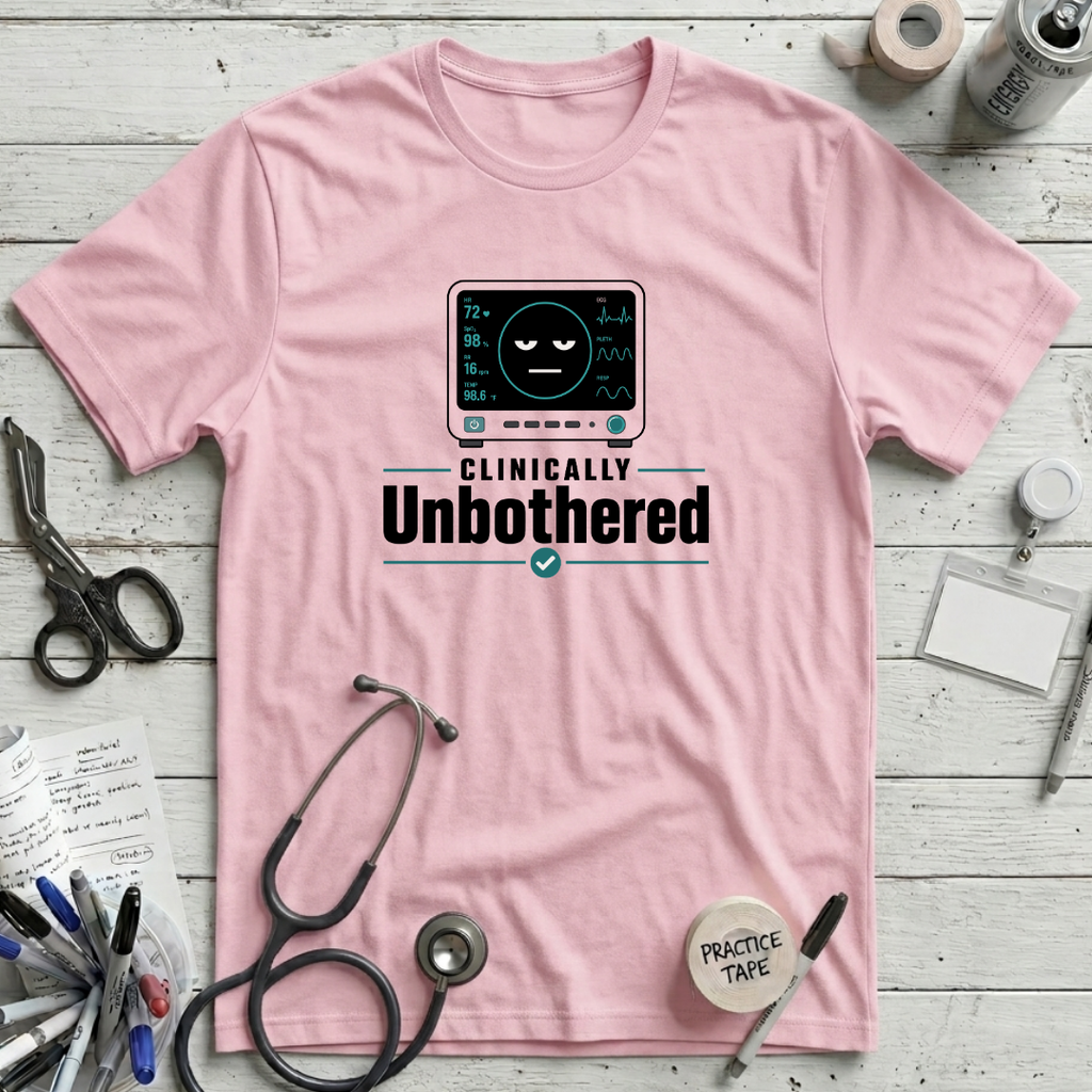 Clinically Unbothered T-Shirt - Pink