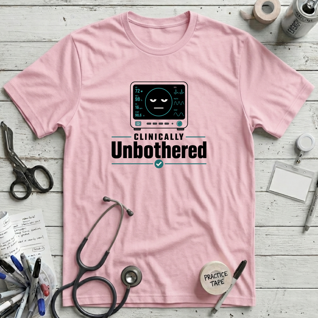 Clinically Unbothered T-Shirt - Pink