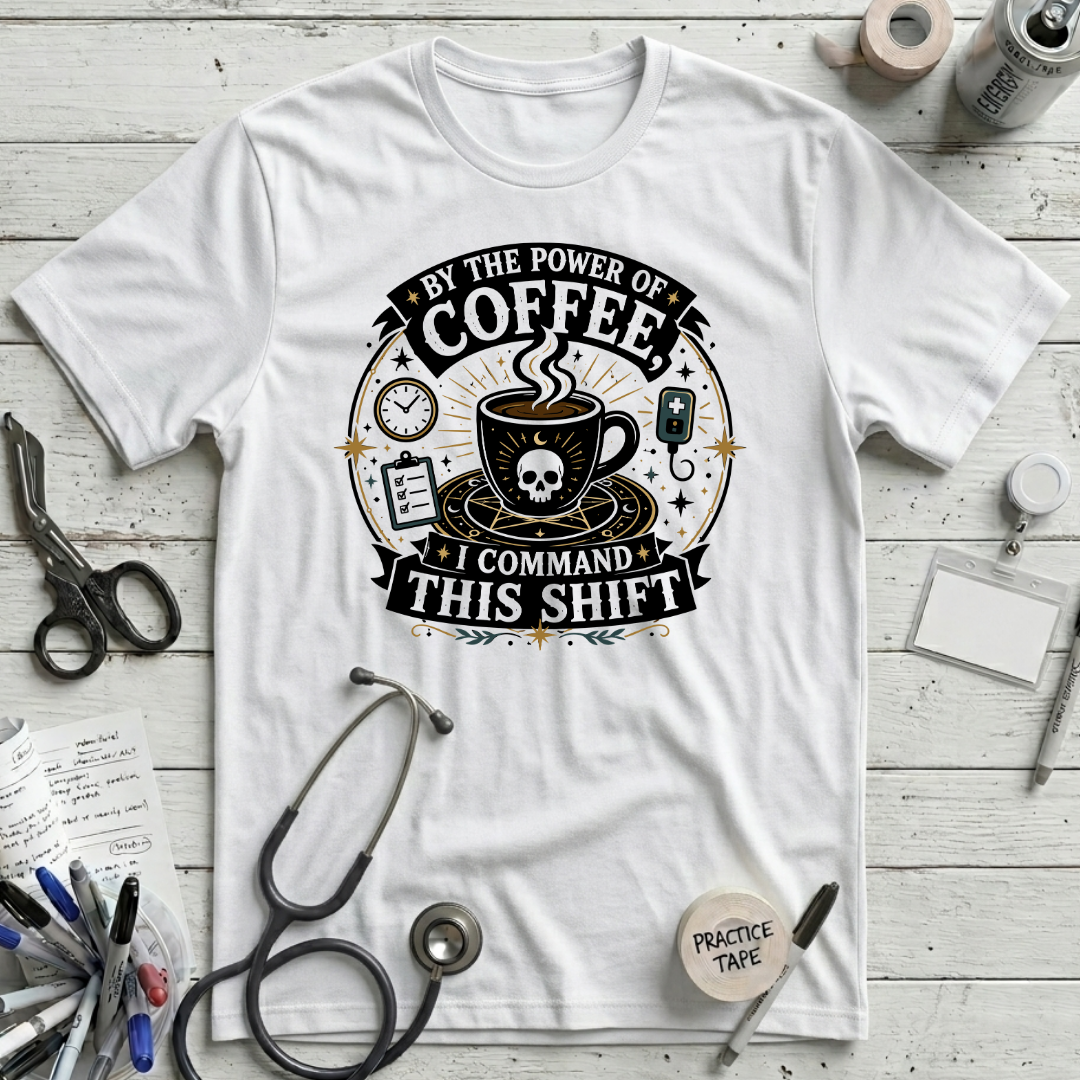 Power of Coffee T-Shirt - White
