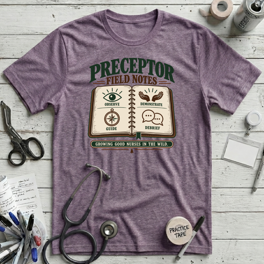 Preceptor Field Notes T-Shirt - Heather Purple