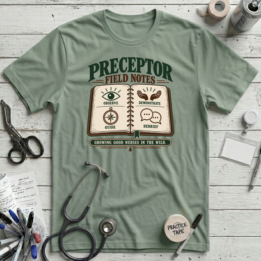 Preceptor Field Notes T-Shirt - Sage