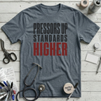 Pressors Up T-Shirt - Heather Slate
