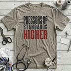 Pressors Up T-Shirt - Heather Stone