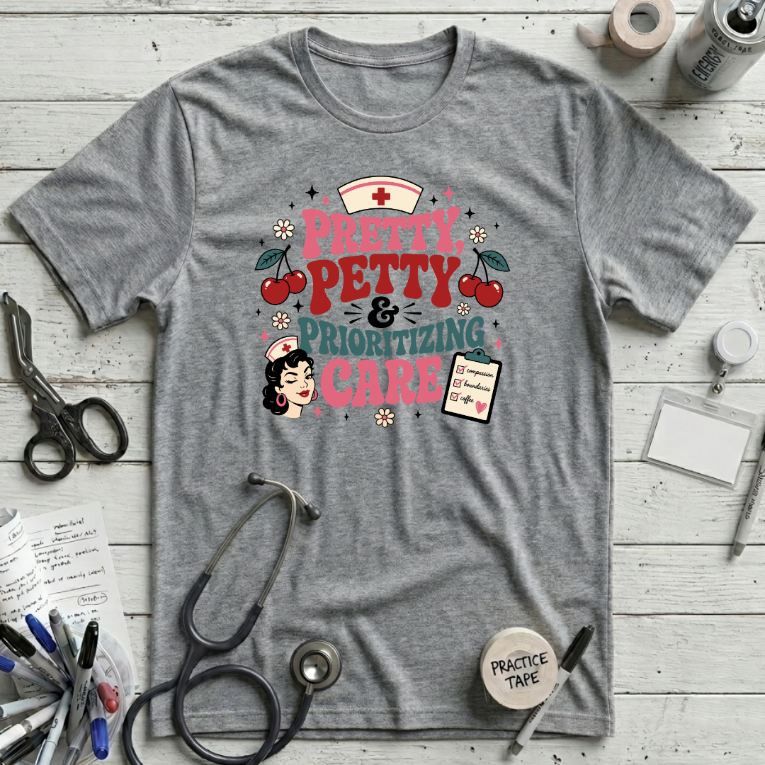 Prioritizing Care T-Shirt - Athletic Heather