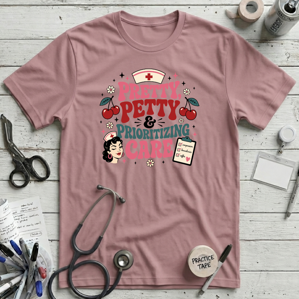 Prioritizing Care T-Shirt - Orchid