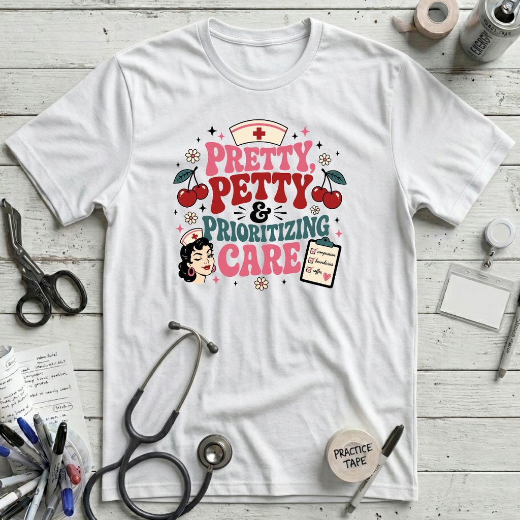 Prioritizing Care T-Shirt - White