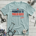 Problem Solver T-Shirt - Heather Ice Blue
