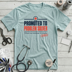 Problem Solver T-Shirt - Heather Ice Blue