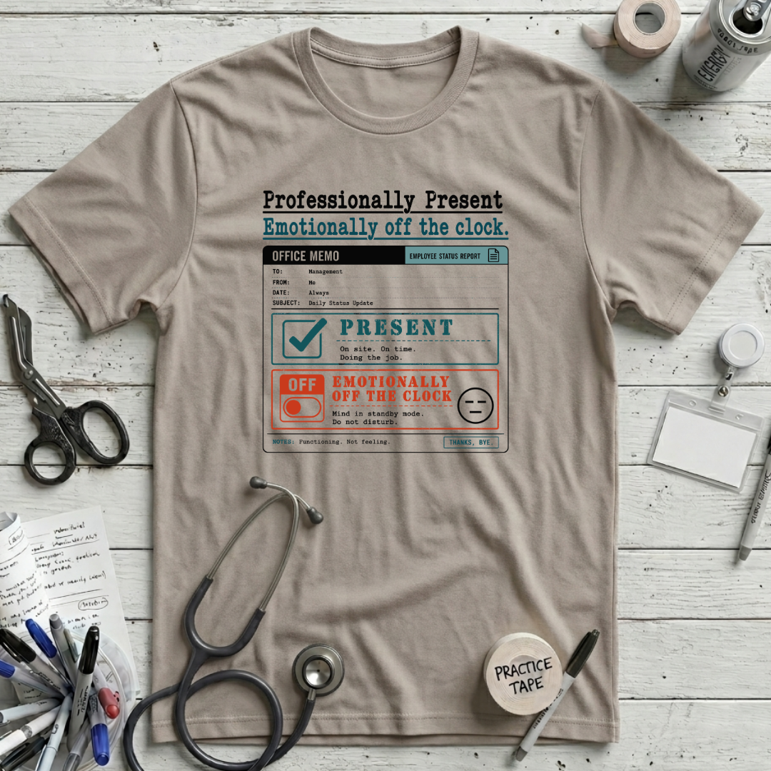 Professionally Present T-Shirt - Heather Dust