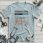 Professionally Present T-Shirt - Heather Prism Ice Blue