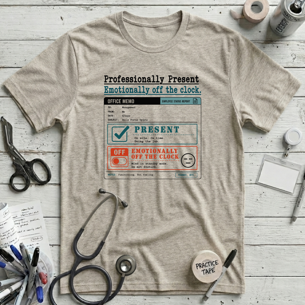 Professionally Present T-Shirt - Heather Prism Natural