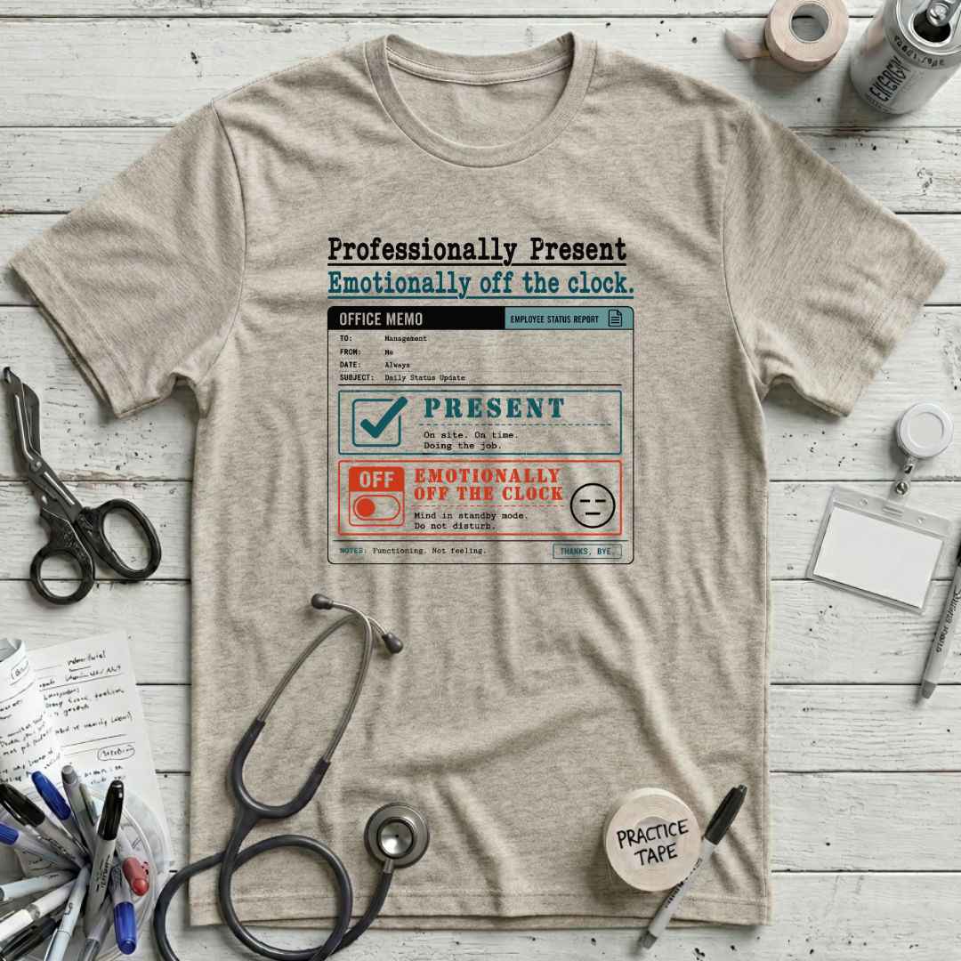 Professionally Present T-Shirt - Heather Prism Natural