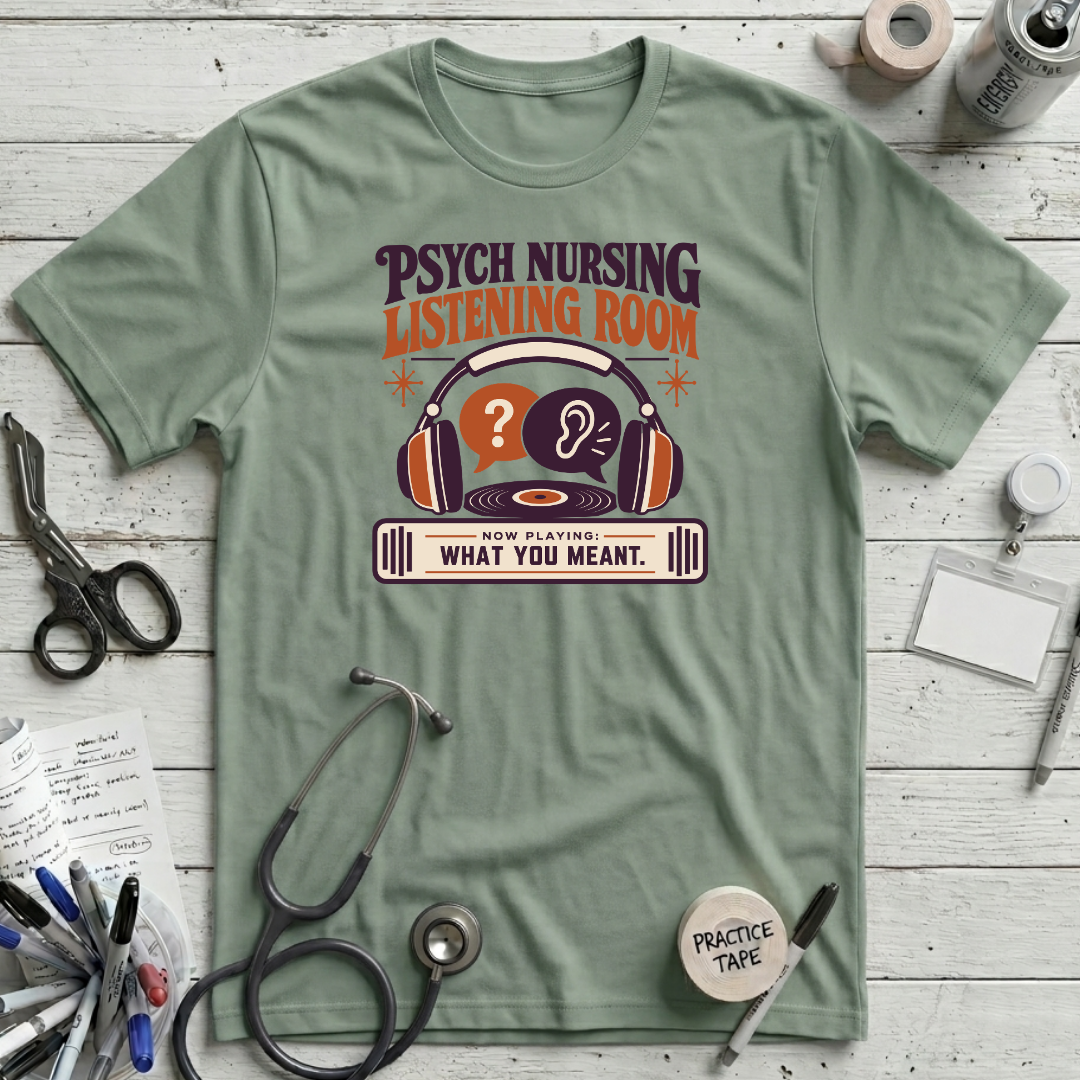 Psych Listening Room T-Shirt - Sage
