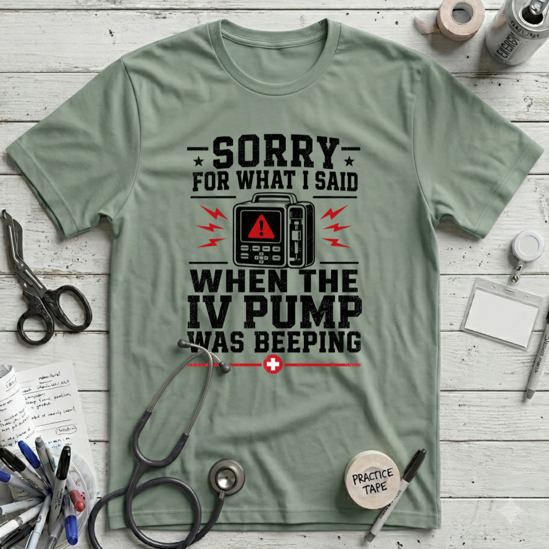 Pump Beeping T-Shirt - Sage