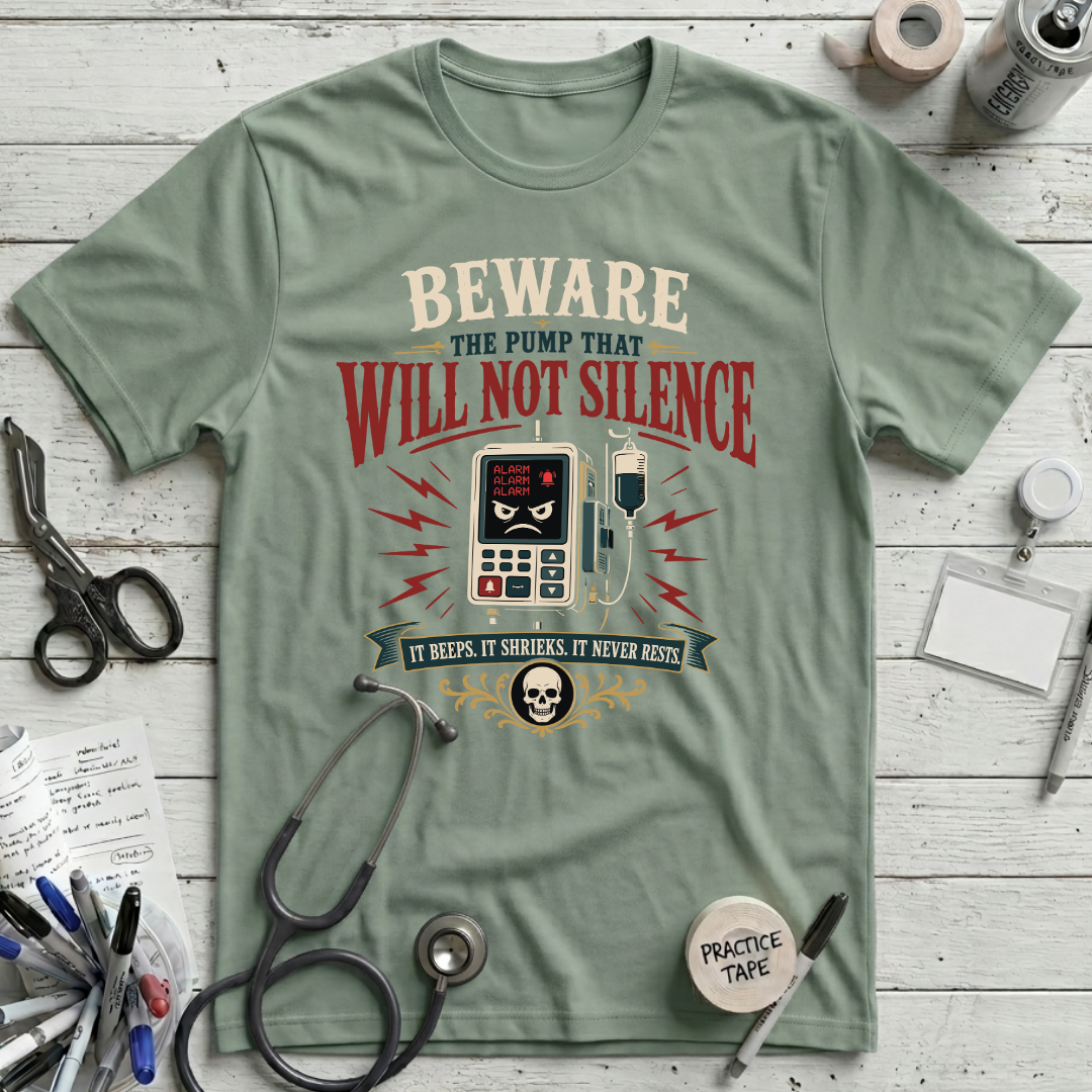 Pump Not Silenced T-Shirt - Sage