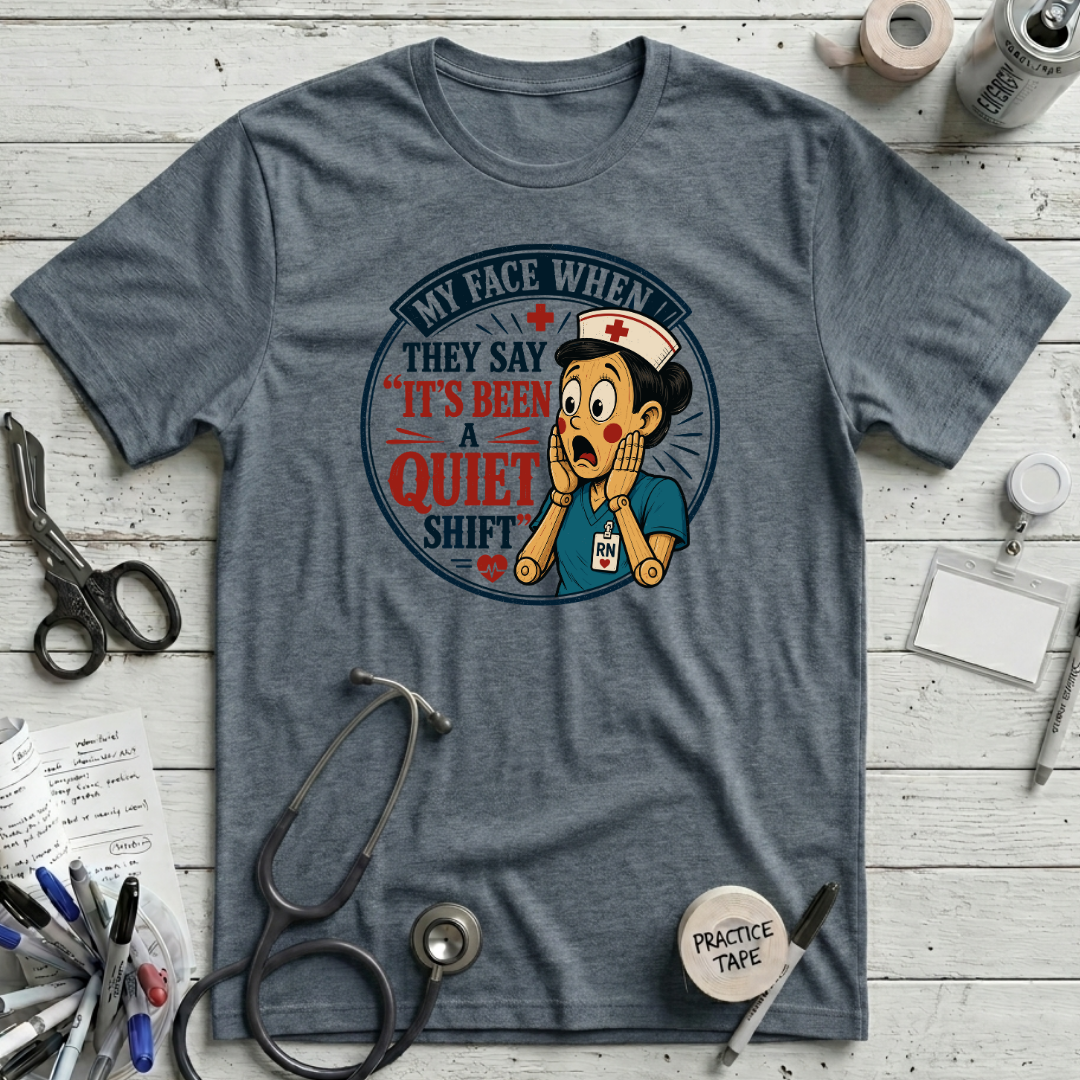 Quiet Shift T-Shirt - Heather Slate