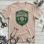 Quietly Preventing Disasters T-Shirt - Soft Pink