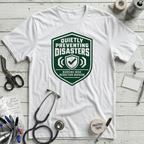 Quietly Preventing Disasters T-Shirt - White