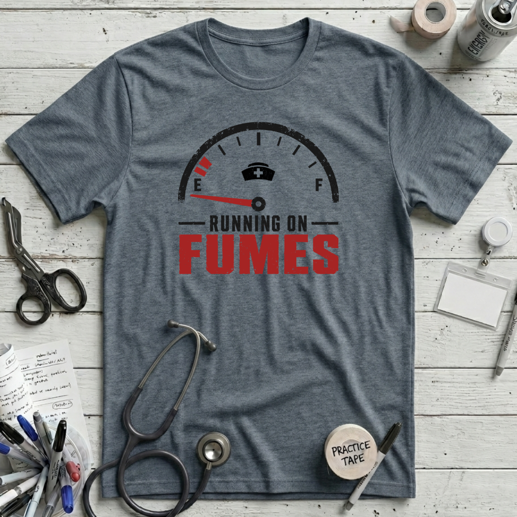 Running on Fumes T-Shirt - Heather Slate