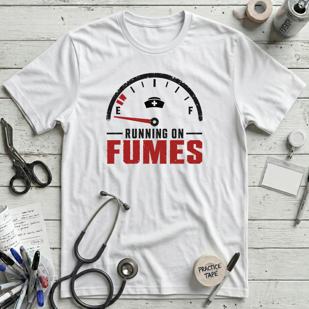 Running on Fumes T-Shirt - White
