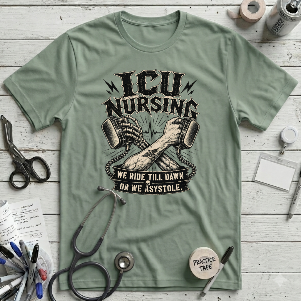 Ride 'Till Dawn or Asystole T-Shirt