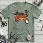 Busy Nurse Crab T-Shirt - Sage