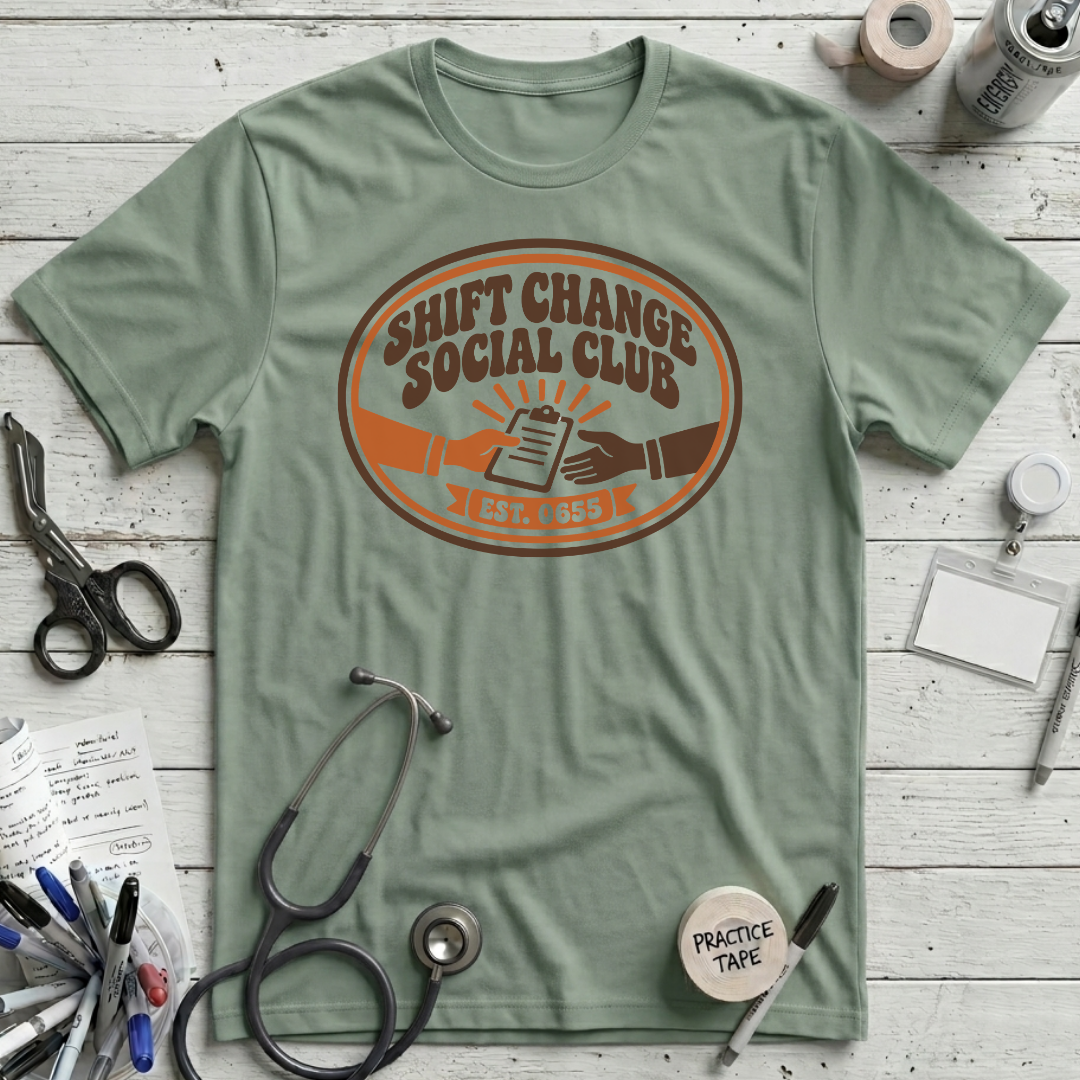 Shift Change Club T-Shirt - Sage