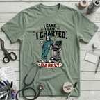I Came I Saw I Charted T-Shirt - Sage