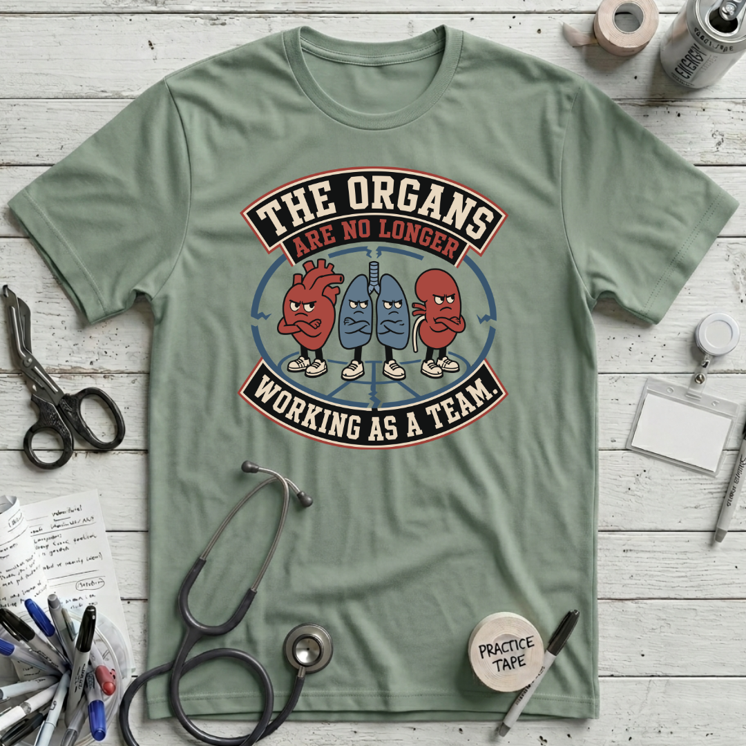Organ Dysfunction T-Shirt - Sage