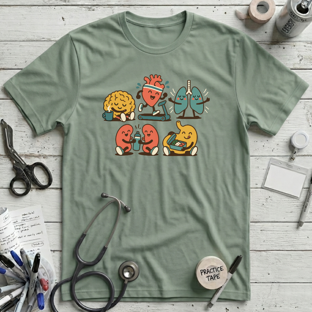 Organ Wellness Crew T-Shirt - Sage