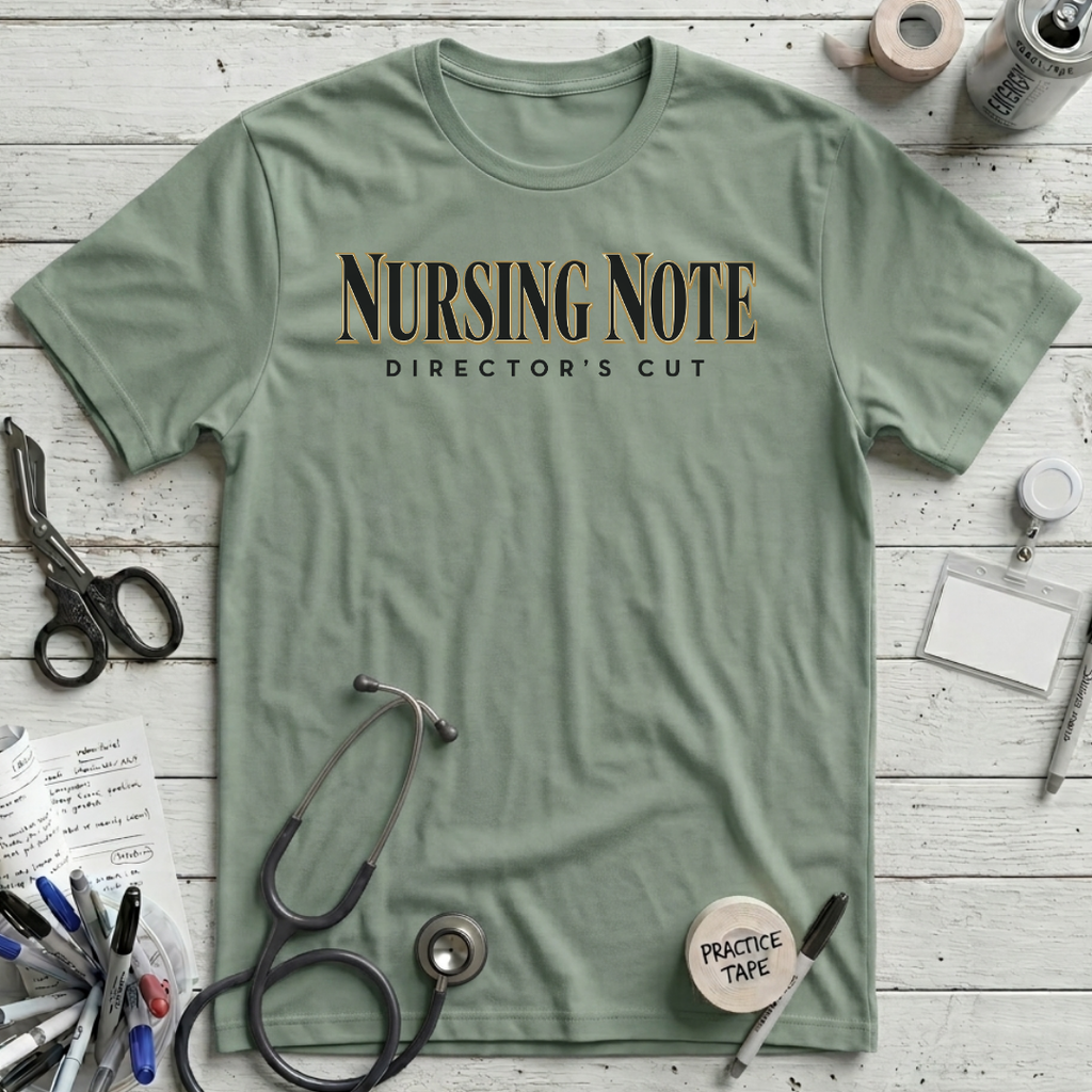 Nursing Note T-Shirt - Sage
