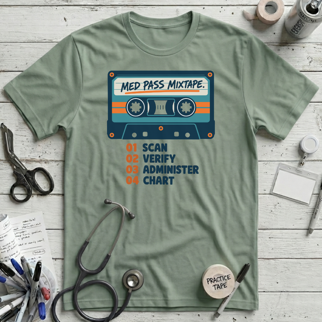 Med Pass Mixtape T-Shirt - Sage