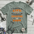 Saved a Life T-Shirt - Dusty Blue