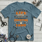Saved a Life T-Shirt - Steel Blue
