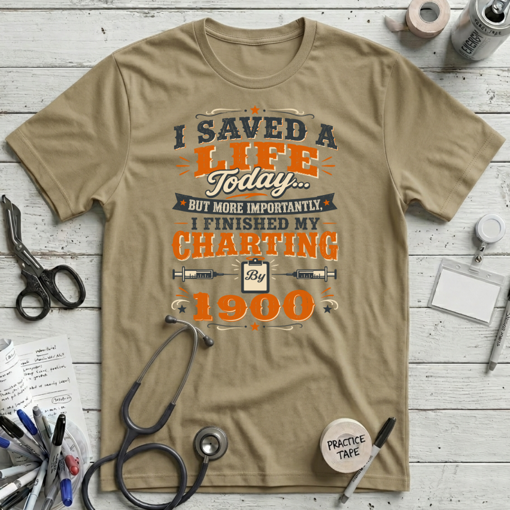 Saved a Life T-Shirt - Tan