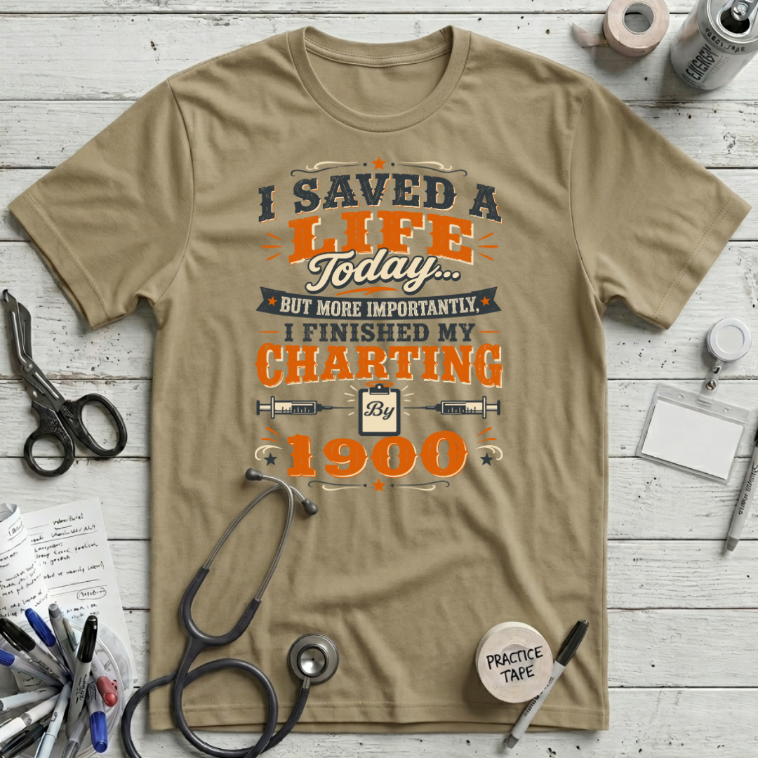 Saved a Life T-Shirt - Tan