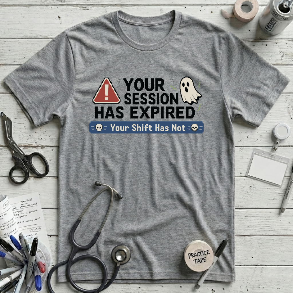 Session Expired T-Shirt - Athletic Heather