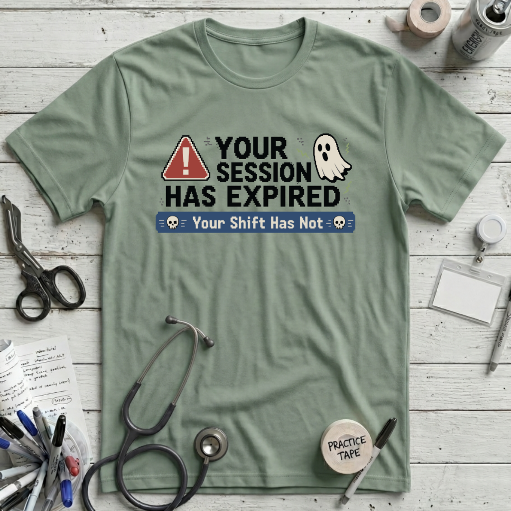 Session Expired T-Shirt - Sage