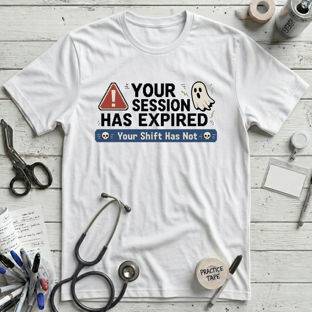 Session Expired T-Shirt - White