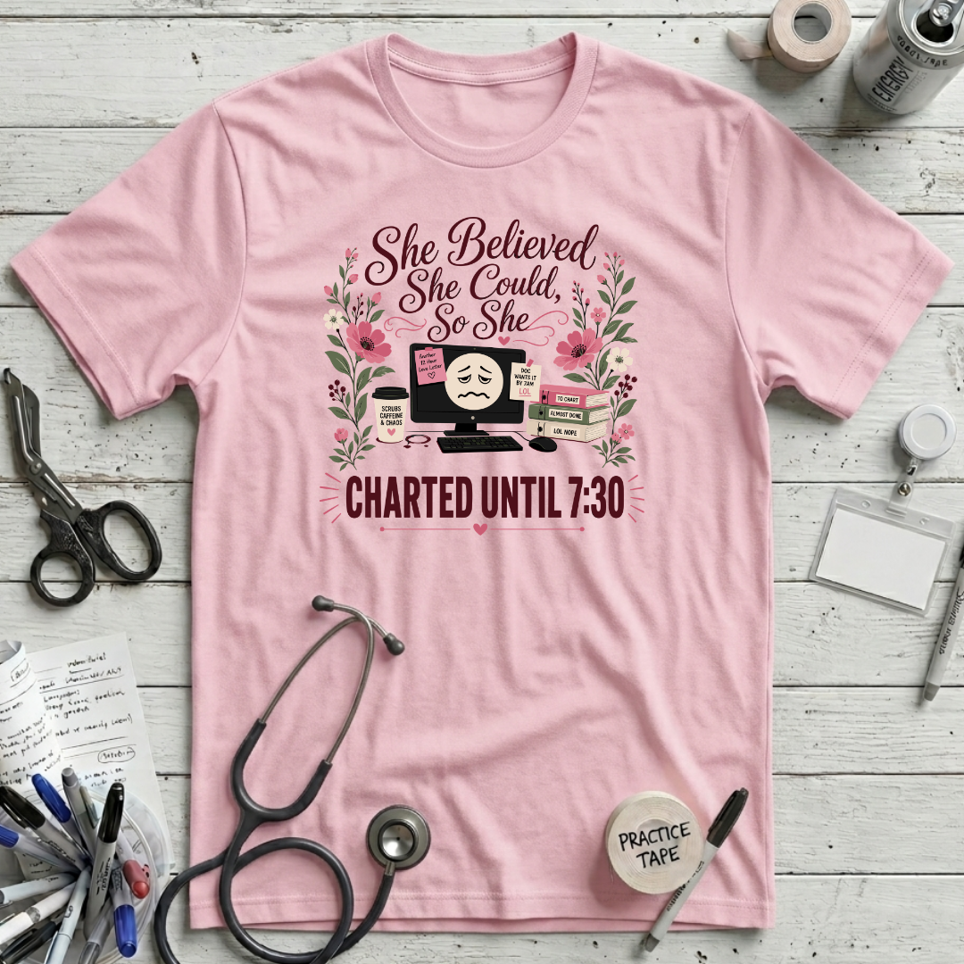 She Believed T-Shirt - Pink