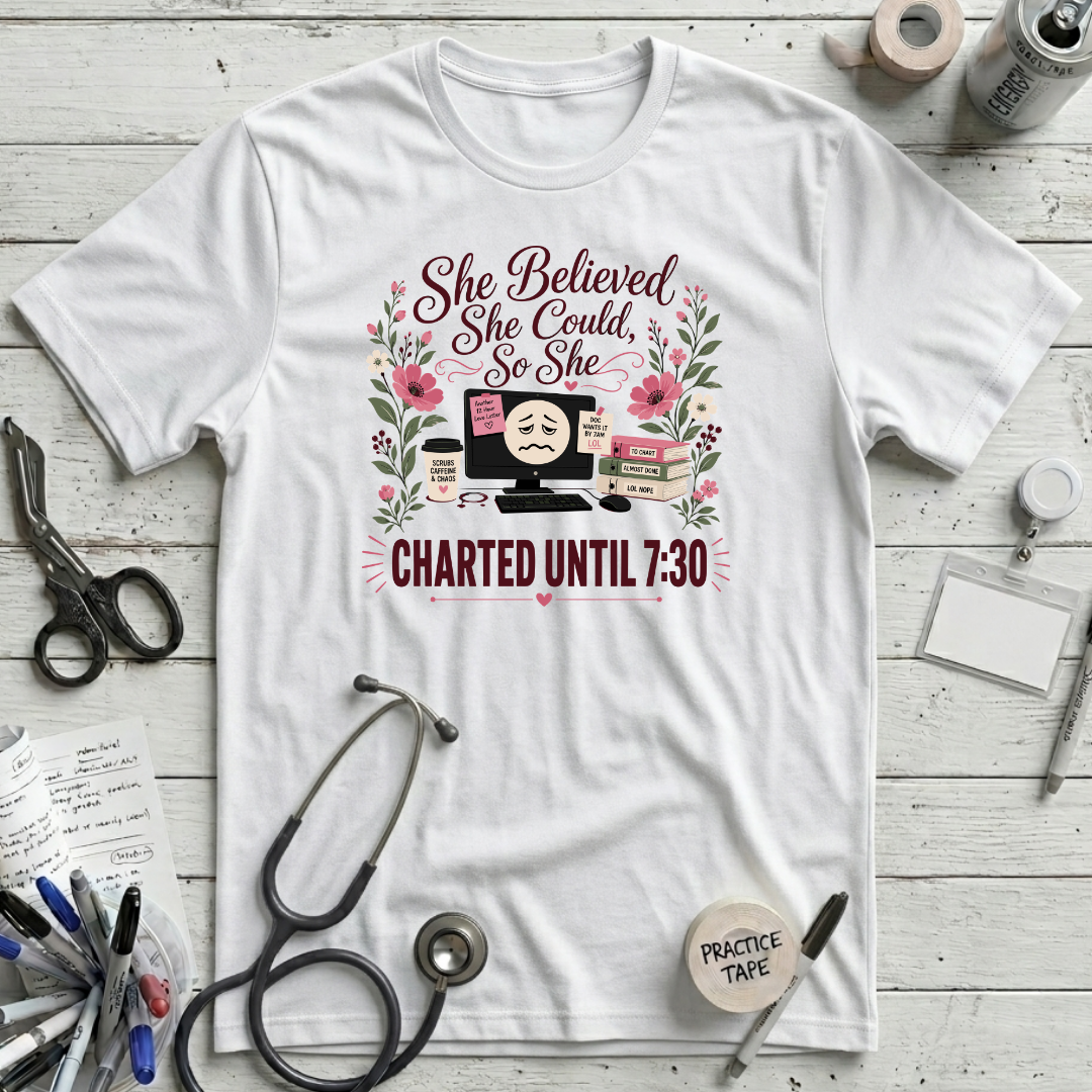 She Believed T-Shirt - White