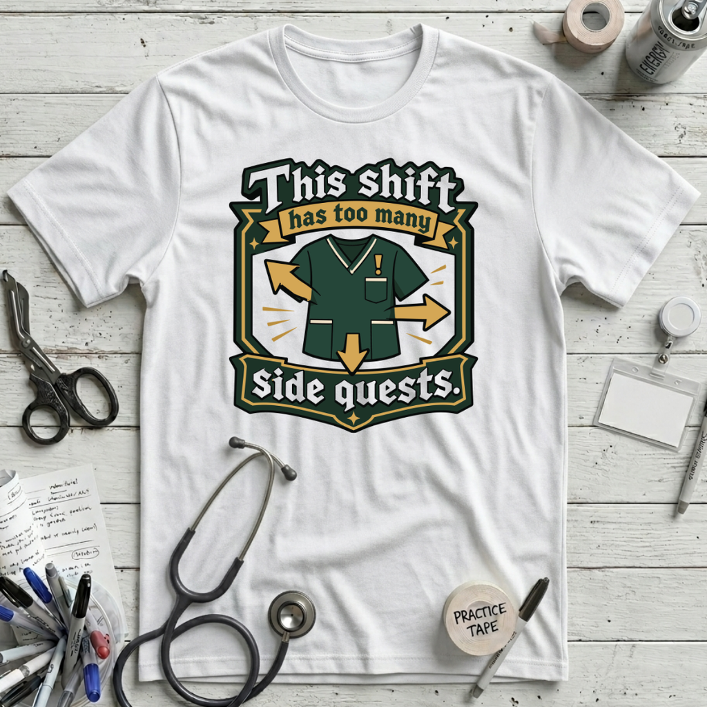 Shift Side Quests T-Shirt - White