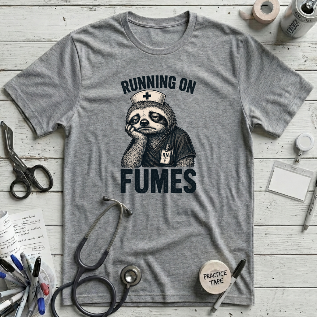 Sloth on Fumes T-Shirt - Athletic Heather