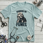 Sloth on Fumes T-Shirt - Heather Ice Blue