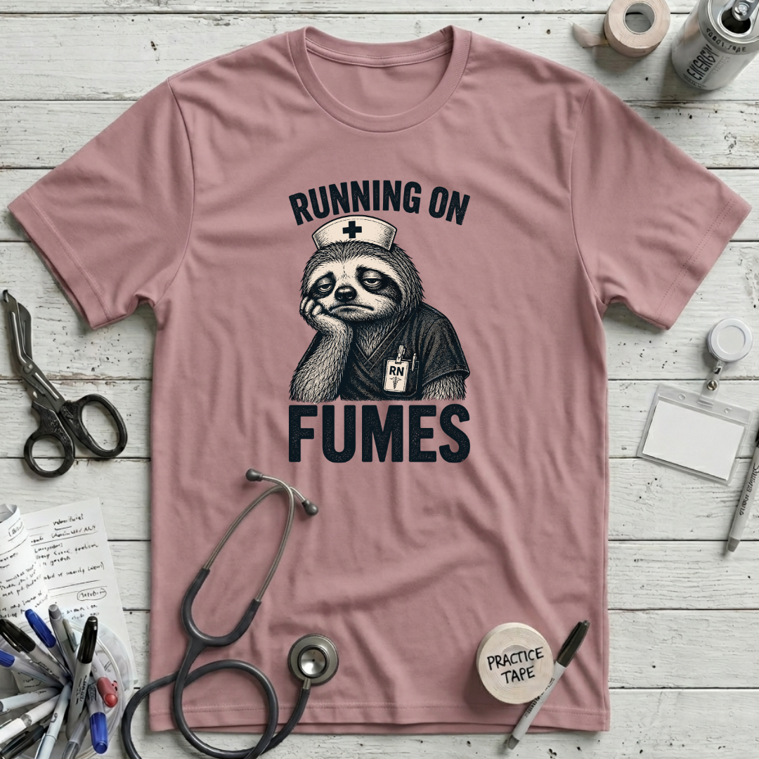 Sloth on Fumes T-Shirt - Orchid