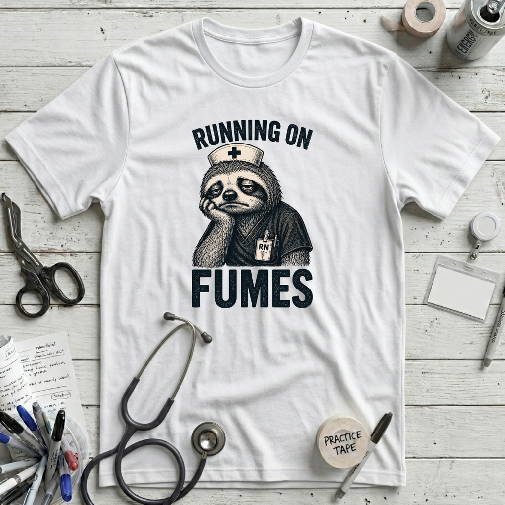 Sloth on Fumes T-Shirt - White
