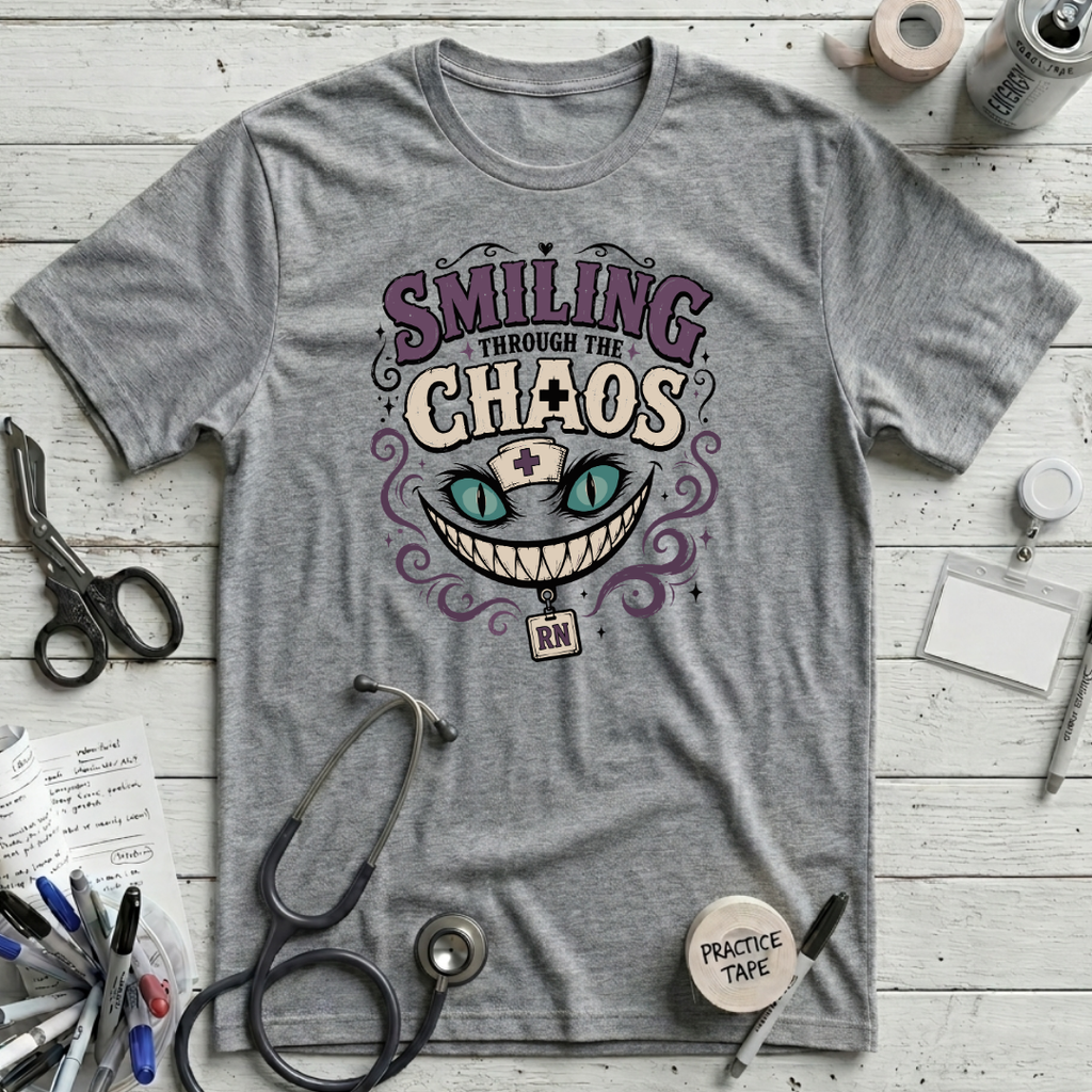 Smiling Chaos T-Shirt - Athletic Heather