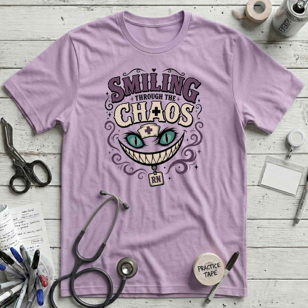 Smiling Chaos T-Shirt - Lilac