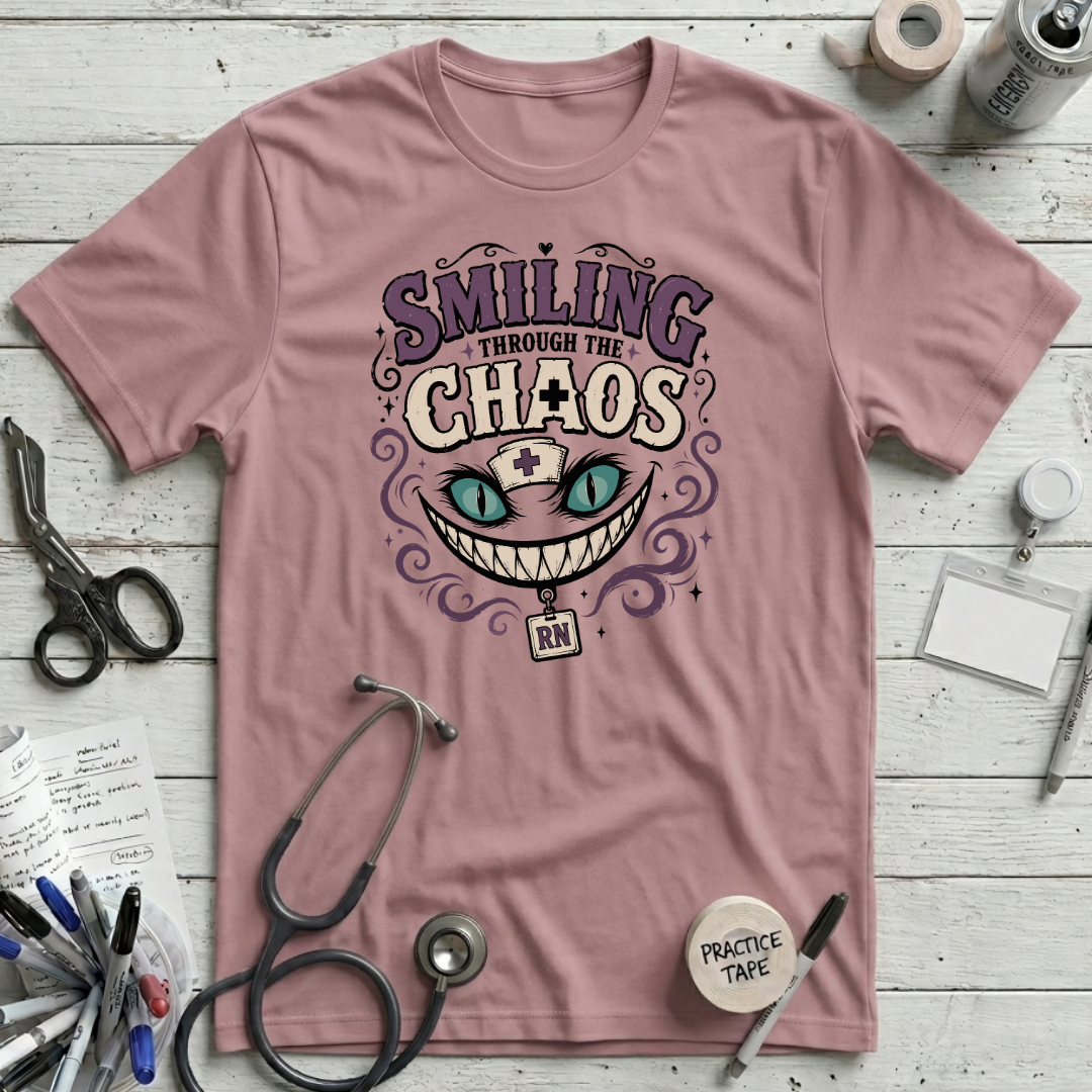 Smiling Chaos T-Shirt - Orchid