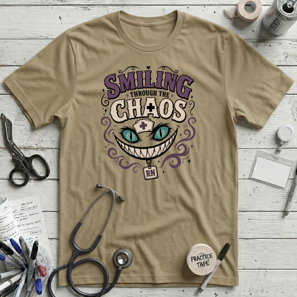 Smiling Chaos T-Shirt - Tan